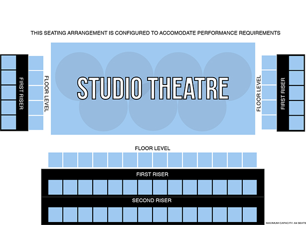 Studio theatre seating chart