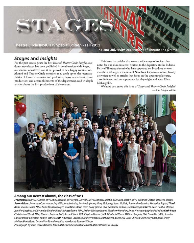 Stages Newsletter Fall 2011