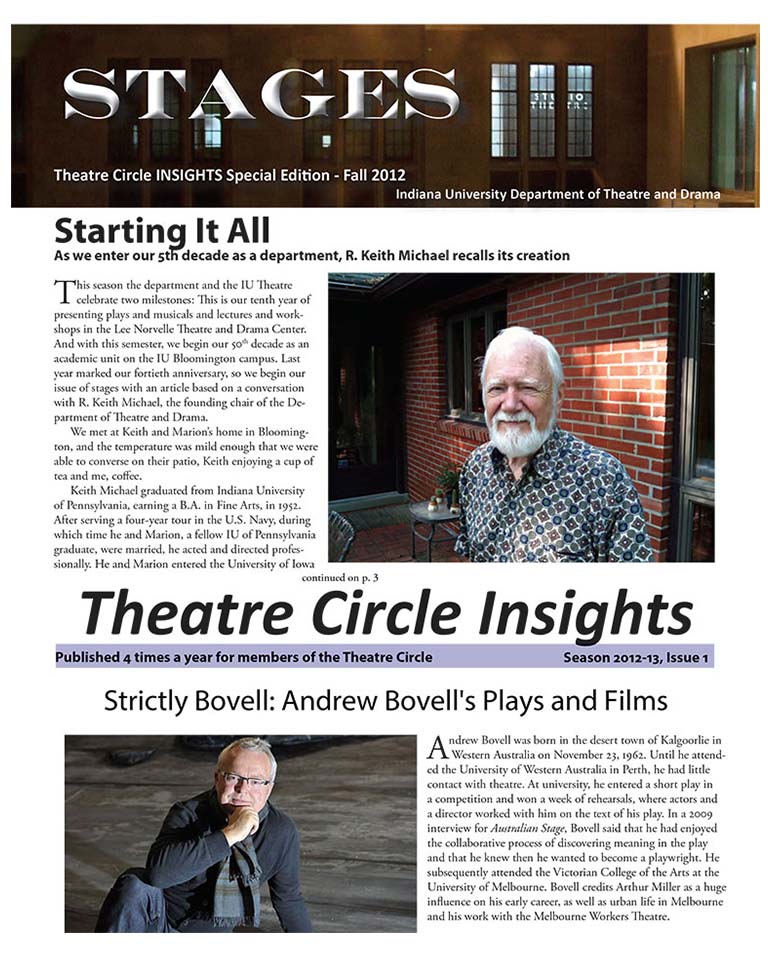 Stages Newsletter Fall 2012