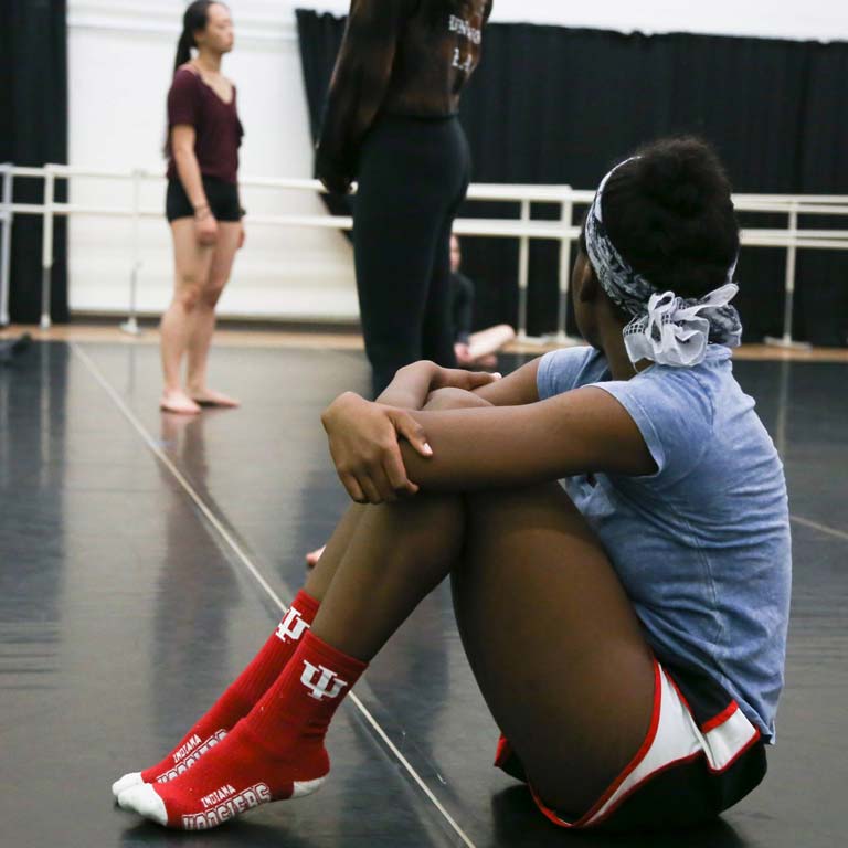 dancers practice